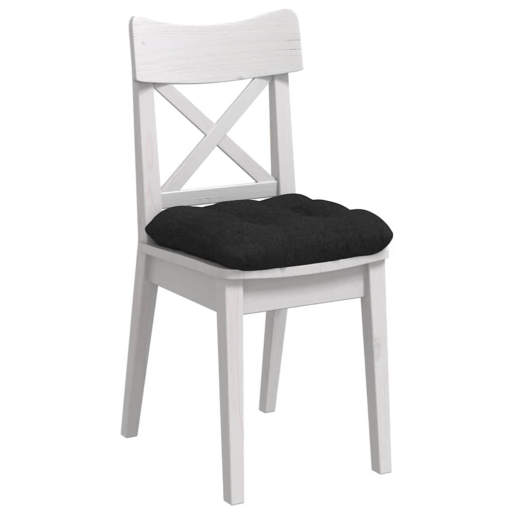 Vidaxl zitkussens 4 pcs zwart 45 x 45 x 12 cm stof