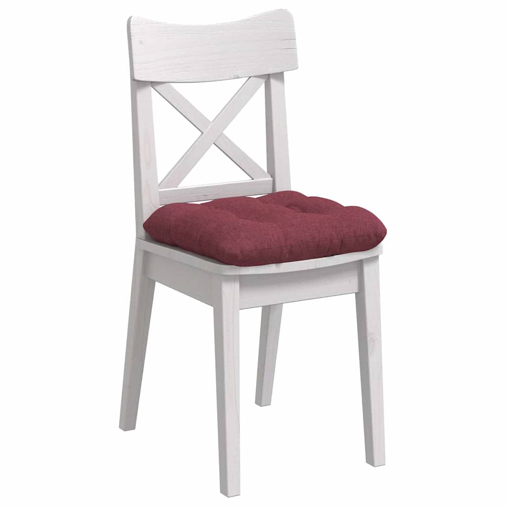Vidaxl zitkussens 4 pcs wijnrood 45 x 45 x 12 cm stof