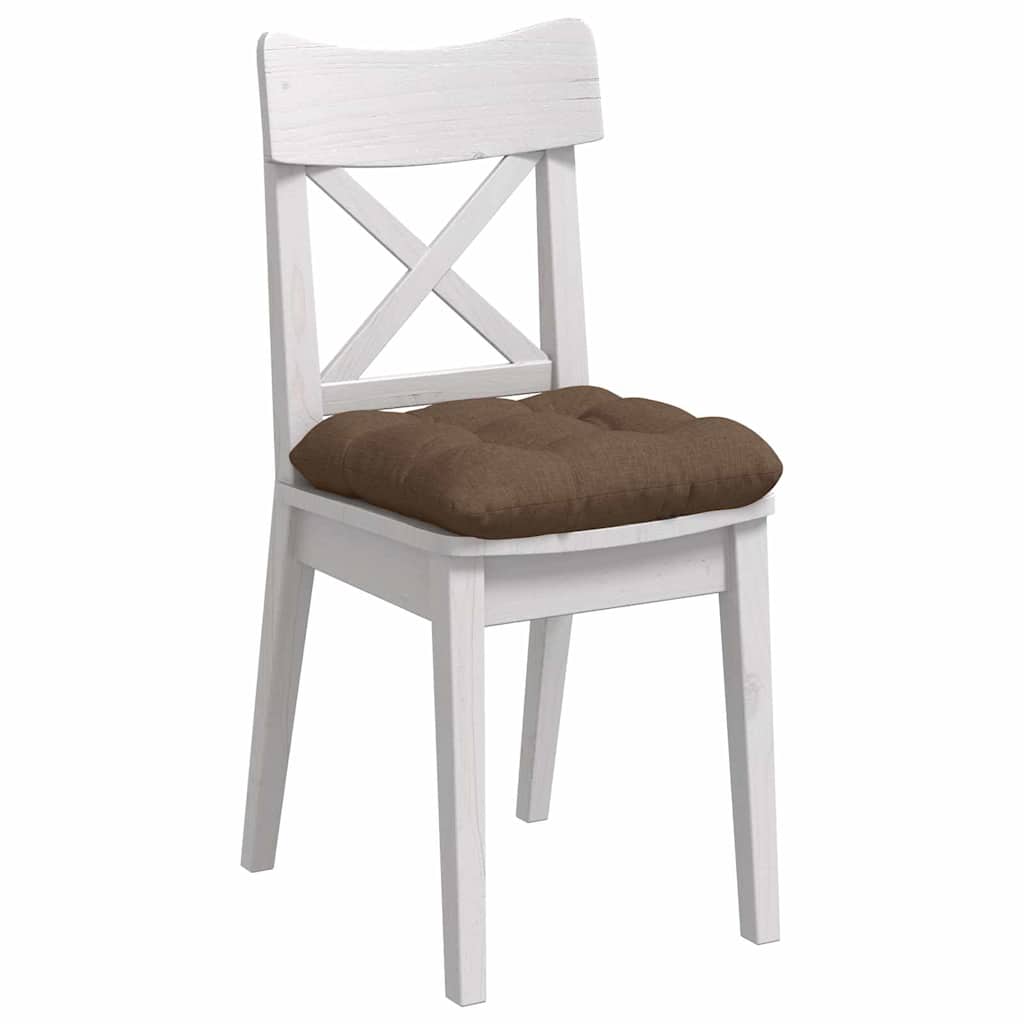 Vidaxl zitkussens 4 pcs bruin 45 x 45 x 12 cm stof