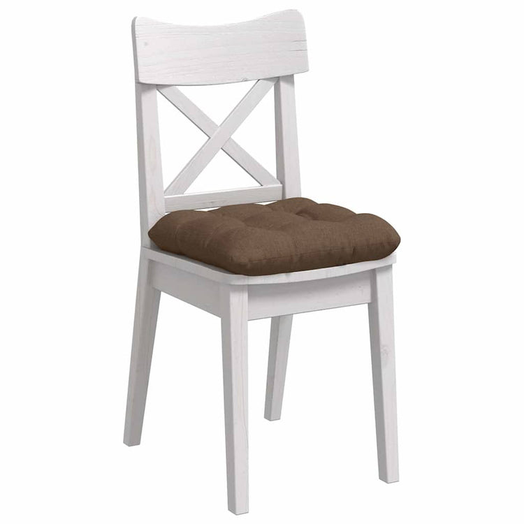 Vidaxl zitkussens 4 pcs bruin 45 x 45 x 12 cm stof