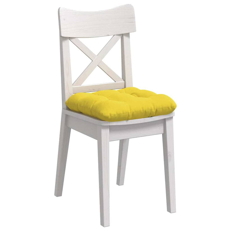 Vidaxl zitkussens 4 st stof lichtgeel 45 x 45 x 12 cm
