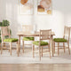 Vidaxl zitkussens 4 st stof lichtgroen 45 x 45 x 12 cm
