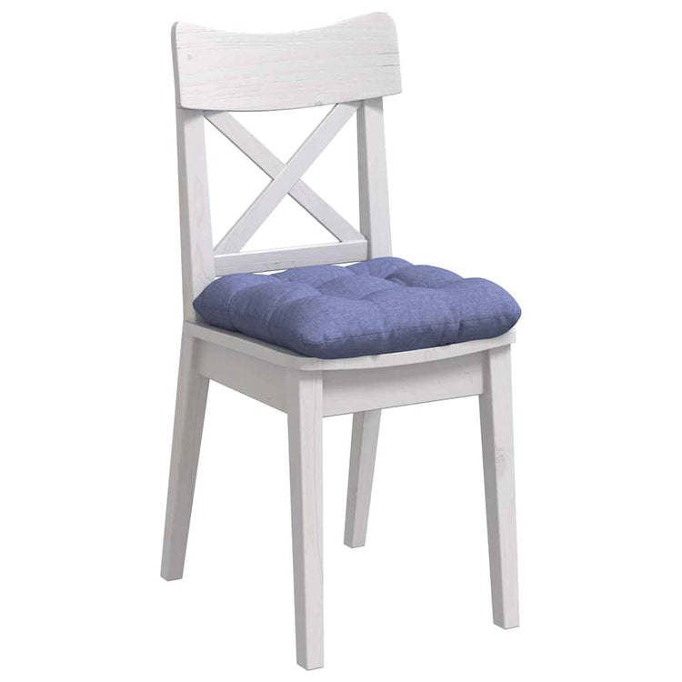 Vidaxl zitkussens 4 st stof jeans blauw 45 x 45 x 12 cm