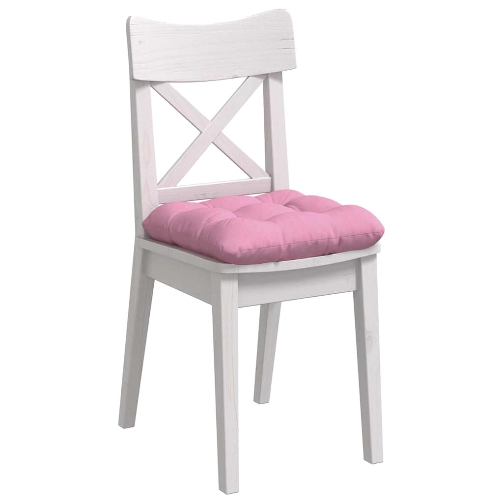 Vidaxl zitkussens 4 pcs roze 45 x 45 x 12 cm stof