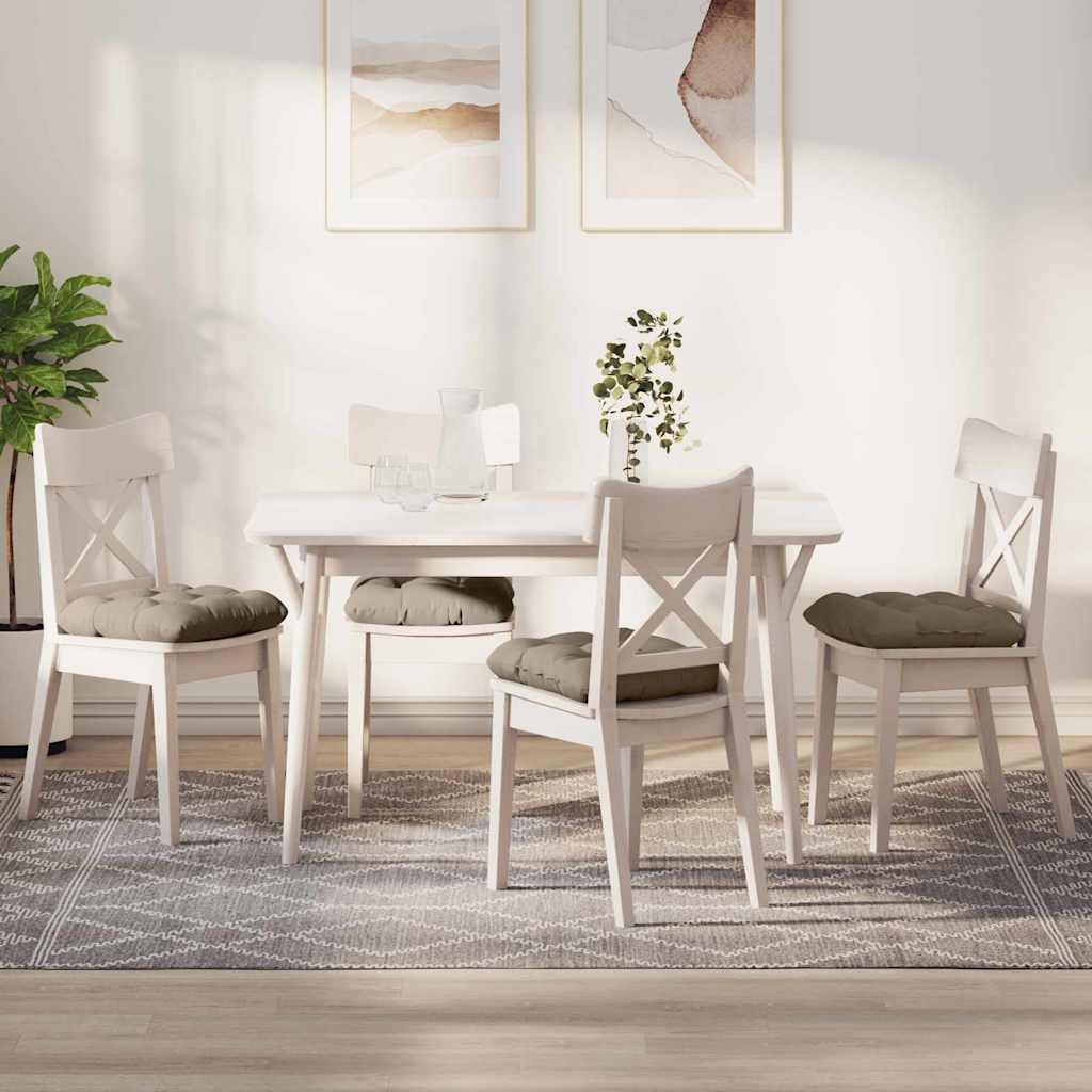 Vidaxl zitkussens 4 pcs taupe 45 x 45 cm microvezel stof