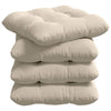 Vidaxl zitkussens 4 pcs beige 45 x 45 cm microvezel stof