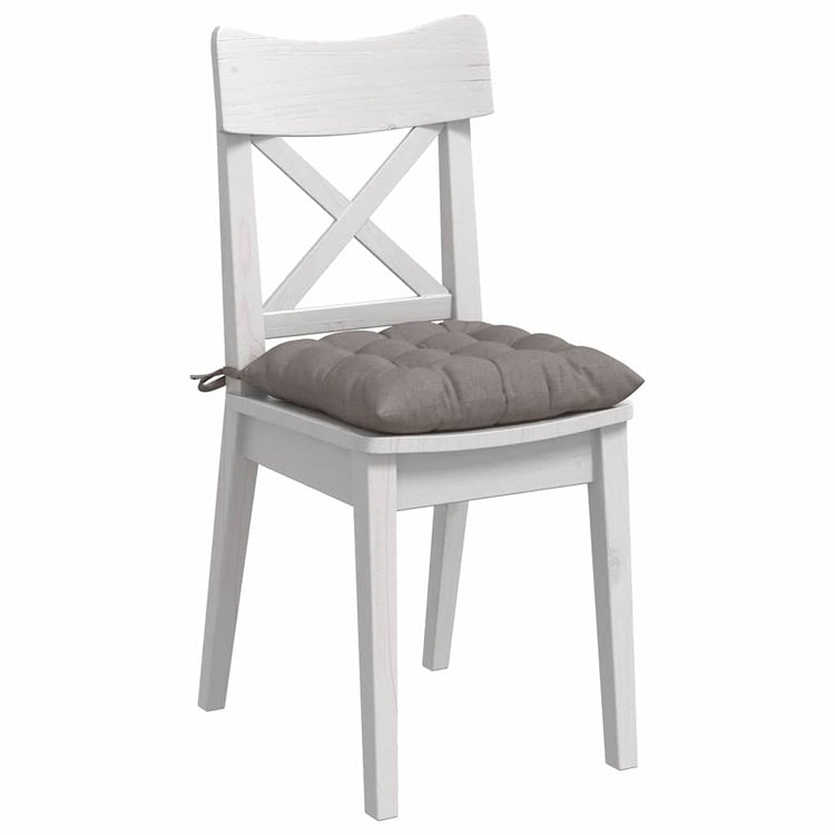 Vidaxl zitkussens 4 st stof taupe 40 x 40 x 6 cm