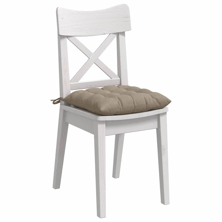 Vidaxl zitkussens 4 st microvezel taupe 40 x 40 x 6 cm