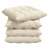 Vidaxl zitkussens 4 pcs crème 40 x 40 x 6 cm katoen stof