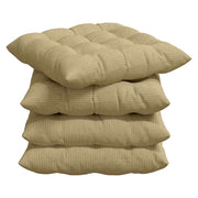 Vidaxl zitkussens 4 st katoen stof grijs groen 40 x 40 x 6 cm - afbeelding 2