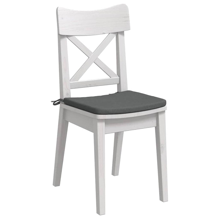 Vidaxl zitkussens 4 st stof donkergrijs 40 x 40 x 3 cm
