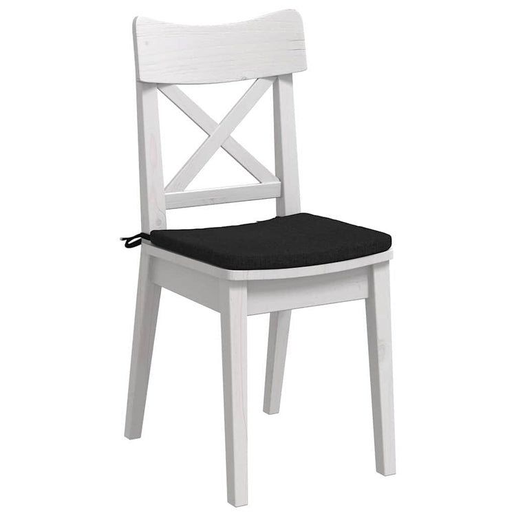Vidaxl zitkussens 4 pcs zwart 40 x 40 x 3 cm stof