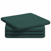 Vidaxl zitkussens 4 pcs donkergroen 40 x 40 x 3 cm stof