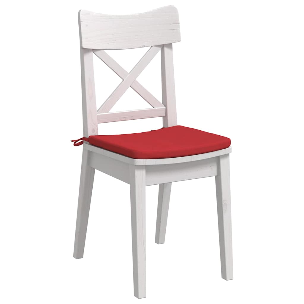 Vidaxl zitkussens 4 pcs rood 40 x 40 x 3 cm stof