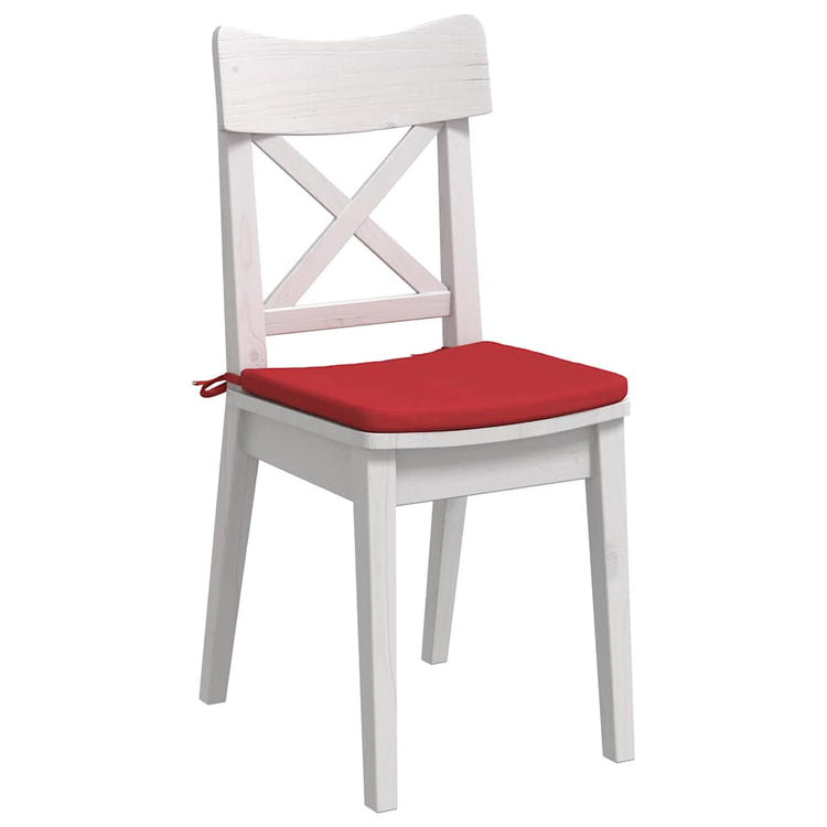 Vidaxl zitkussens 4 pcs rood 40 x 40 x 3 cm stof