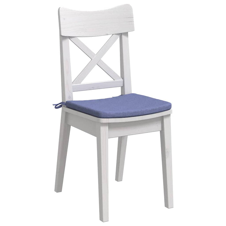 Vidaxl zitkussens 4 st stof jeans blauw 40 x 40 x 3 cm