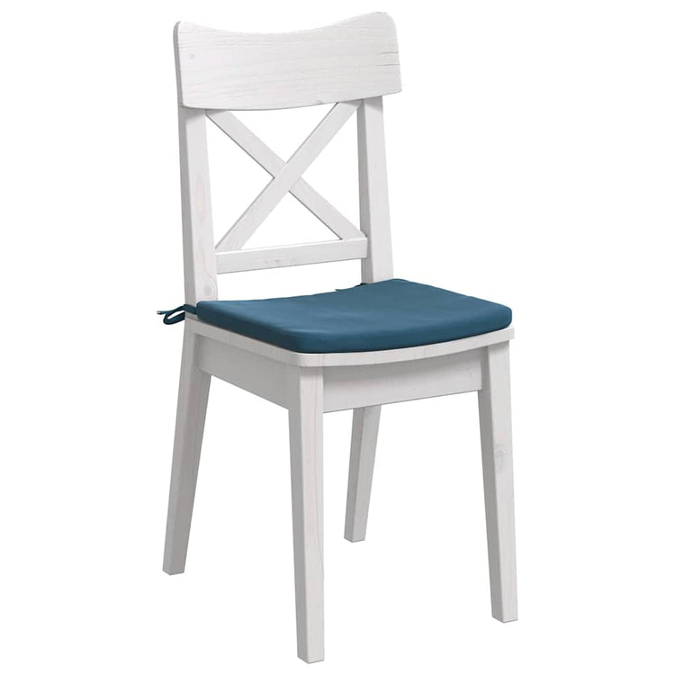 Vidaxl zitkussens 4 st fluweel blauw 40 x 40 x 3 cm