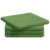Vidaxl zitkussens 4 pcs lichtgroen 40 x 40 x 3 cm fluweel