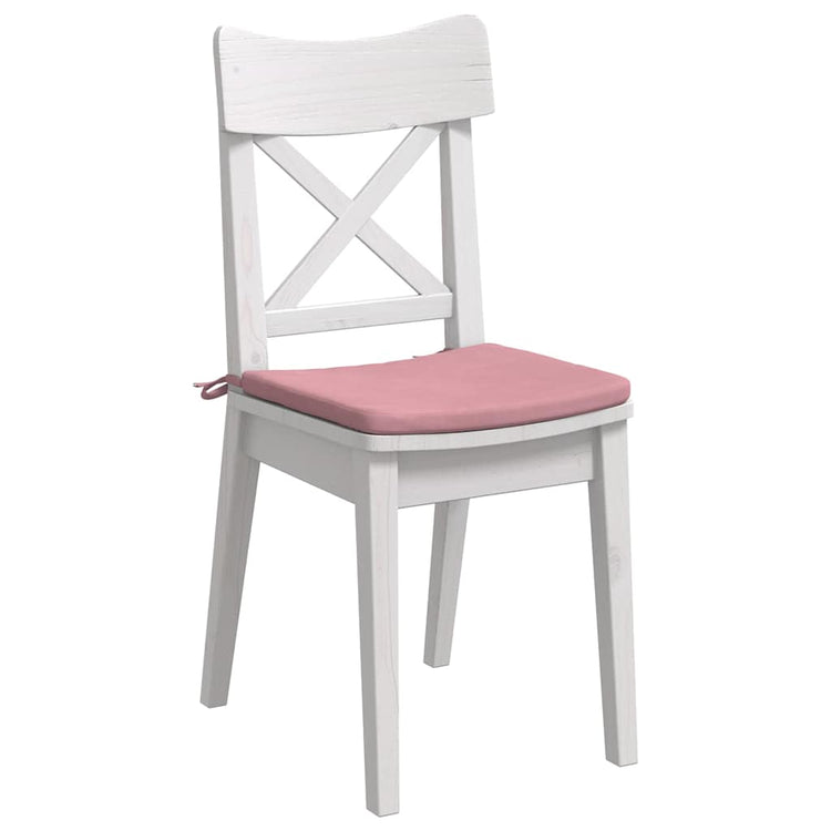 Vidaxl zitkussens 4 st fluweel roze 40 x 40 x 3 cm