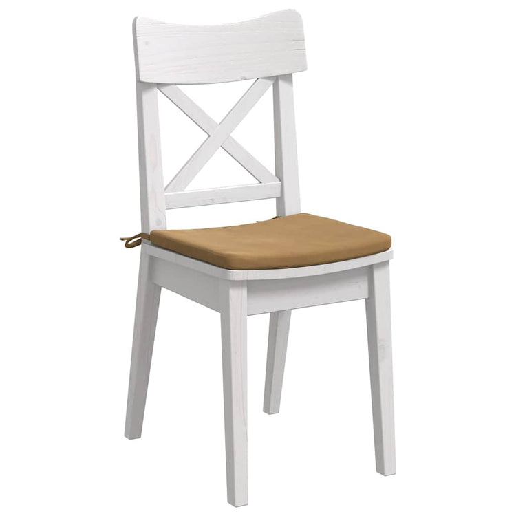 Vidaxl zitkussens 4 st fluweel bruin 40 x 40 x 3 cm