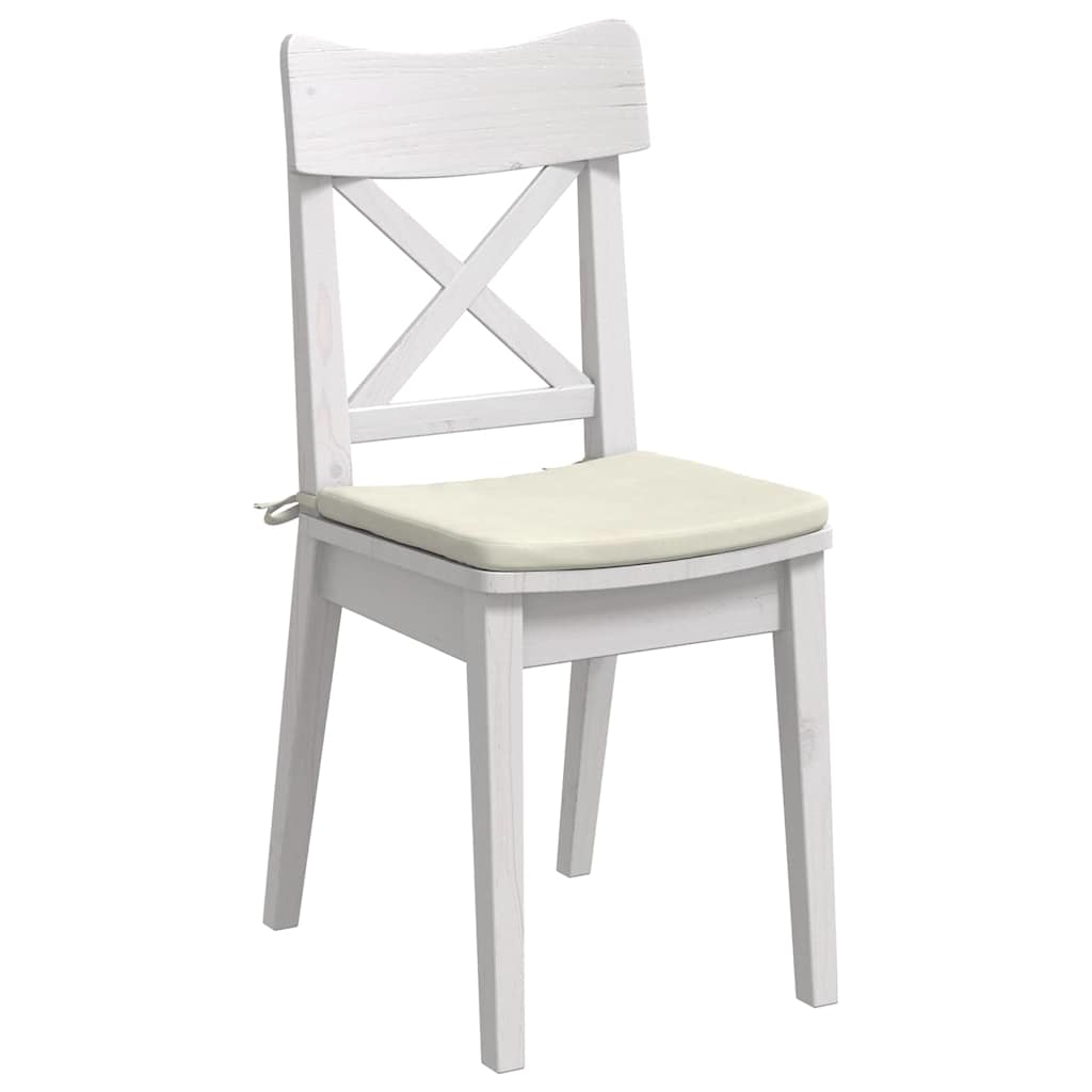 Vidaxl zitkussens 4 pcs crème 40 x 40 x 3 cm fluweel