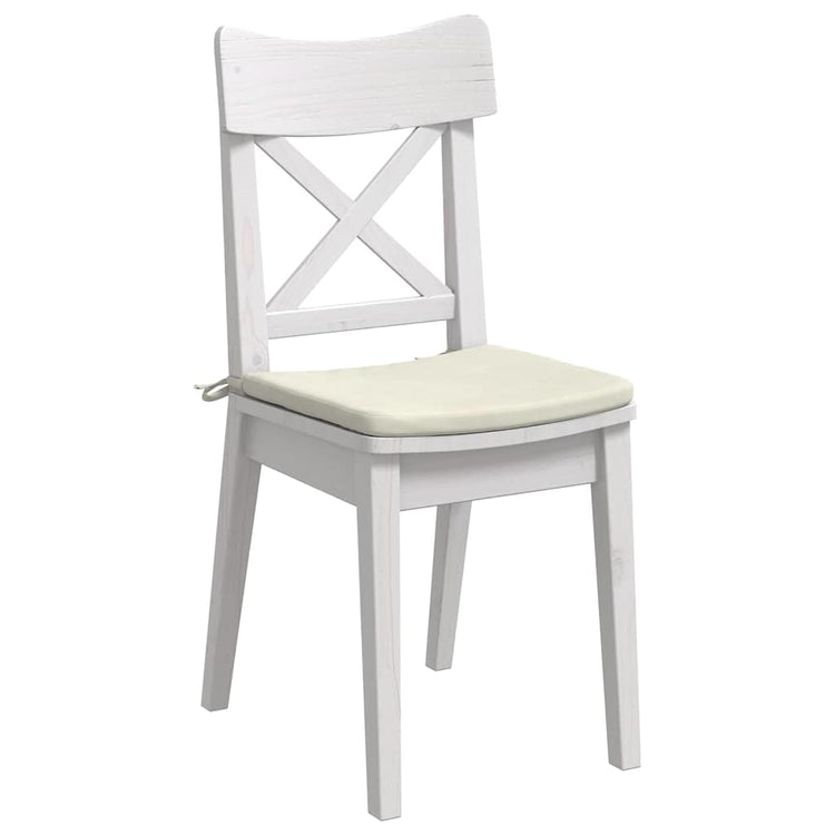 Vidaxl zitkussens 4 pcs crème 40 x 40 x 3 cm fluweel