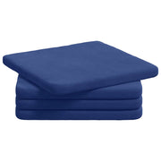 Vidaxl zitkussens 4 st fluweel politieblauw 40 x 40 x 3 cm - afbeelding 2
