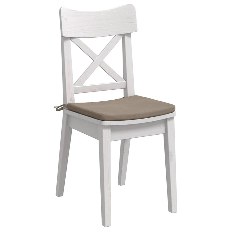 Vidaxl zitkussens 4 pcs taupe 40 x 40 x 3 cm microvezel stof