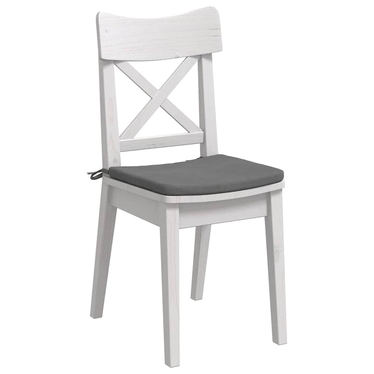 Vidaxl zitkussens 4 st microvezel stof donkergrijs 40 x 40 x 3 cm