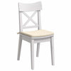 Vidaxl zitkussens 4 pcs crème 40 x 40 x 3 cm katoen stof