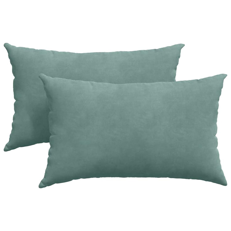 Vidaxl sofa kussens 2 stuks zeegroen 50 x 30 cm cordstof