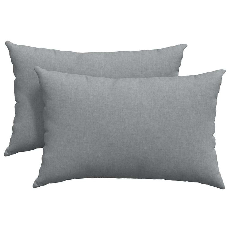 Vidaxl sofa kussens 2 st stof lichtgrijs 60 x 40 cm