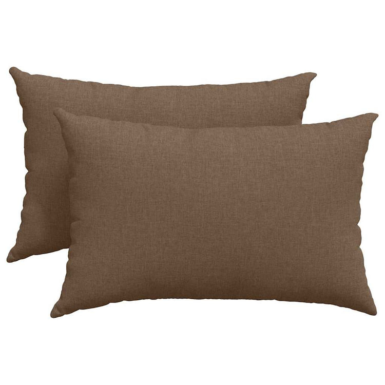 Vidaxl sofa kussens 2 pcs bruin 60 x 40 cm stof
