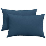 Vidaxl sofa kussens 2 st stof blauw 60 x 40 cm - afbeelding 2