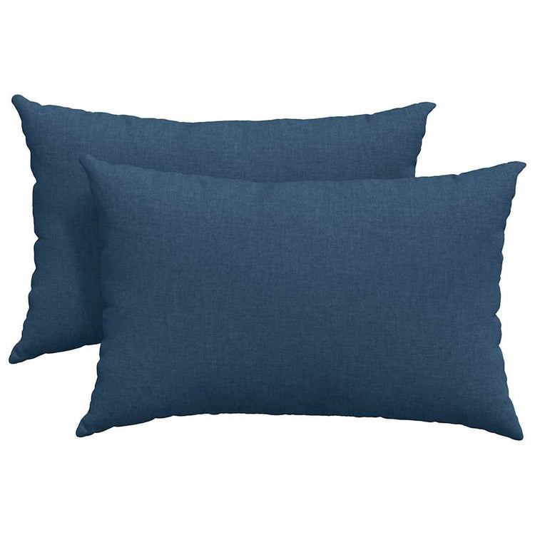 Vidaxl sofa kussens 2 st stof blauw 60 x 40 cm