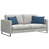 Vidaxl sofa kussens 2 st stof blauw 60 x 40 cm - afbeelding 3