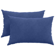 Vidaxl sofa kussens 2 stuks politieblauw 60 x 40 cm cordstof - afbeelding 2