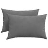 Vidaxl sofa kussens 2 stuks donkergrijs 60 x 40 cm stof