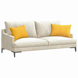 Vidaxl sofa kussens 2 stuks lichtgeel 60 x 40 cm cordstof - afbeelding 3