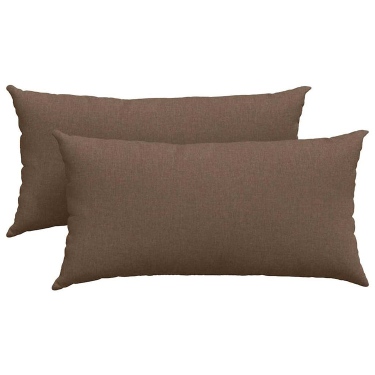 Vidaxl sofa kussens 2 st stof bruin 80 x 40 cm