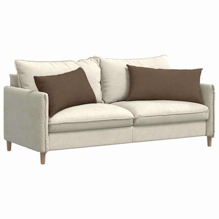 Vidaxl sofa kussens 2 st stof bruin 80 x 40 cm
