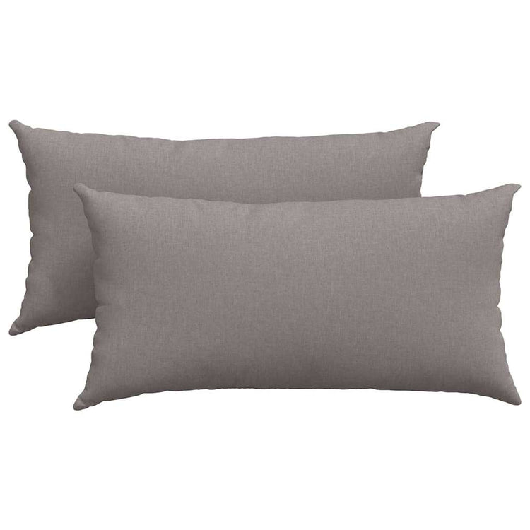 Vidaxl sofa kussens 2 st stof taupe 80 x 40 cm