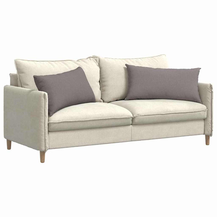 Vidaxl sofa kussens 2 st stof taupe 80 x 40 cm