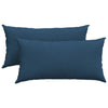 Vidaxl sofa kussens 2 pcs blauw 80 x 40 cm stof