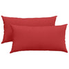 Vidaxl sofa kussens 2 pcs rood 80 x 40 cm stof