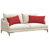 Vidaxl sofa kussens 2 st stof rood 80 x 40 cm - afbeelding 3