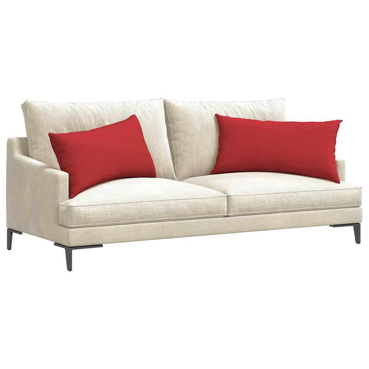 Vidaxl sofa kussens 2 st stof rood 80 x 40 cm