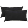 Vidaxl sofa kussens 2 stuks zwart 80 x 40 cm cordstof