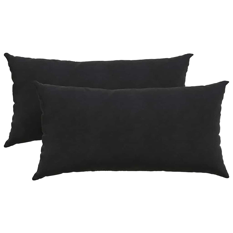 Vidaxl sofa kussens 2 stuks zwart 80 x 40 cm cordstof