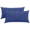 Vidaxl sofa kussens 2 stuks politieblauw 80 x 40 cm cordstof